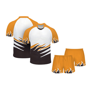Fashionable Uniform Set Private Label Heat-Transfer Logo Breathable Mesh <b>Light</b> Weight Best Custom Made Plus Size Rugby Football - Product Image 6