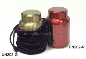 Urna de Acero Inoxidable de Buena Calidad y Duradera, Serie de Urnas, 12*19 cm, Artesanía en Metal Pulido, Producto Funerario para Cremación - Product Image 2