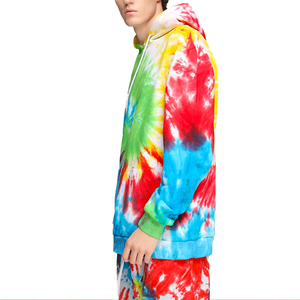 Sweat-shirt à capuche tie-dye personnalisé OEM, mode hiver streetwear, tissu 100% coton pur, homme/femme. - Product Image 4
