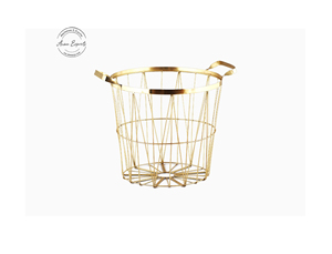 Cesta de fruta de alambre de hierro con mango, recubrimiento de polvo negro de lujo moderno, diseño personalizado de tamaño largo para Cocina - Product Image 4