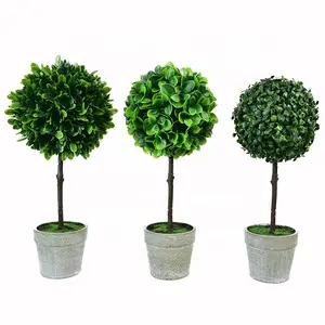 Mini plantas de imitación pequeñas en maceta, bonsái artificial para decoración de hotel, precio barato