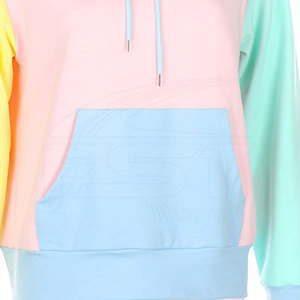OEM-Sudadera con capucha de manga larga para mujer, ropa deportiva de otoño e invierno de alta calidad, Color sólido, bordado personalizado - Product Image 4
