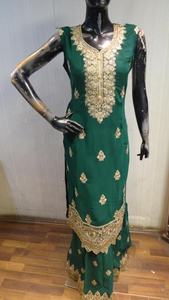 Salwar Kameez Designs/trajes semicosidos de corte recto, ropa de fiesta informal para mujer - Product Image 2