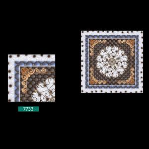 Crème et brun surface brillante carreaux de sol en porcelaine polie 40x40cm - Product Image 5