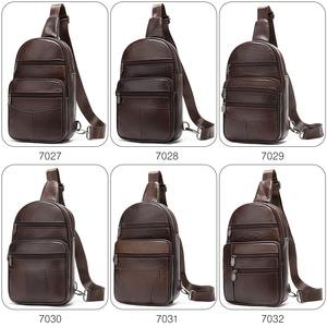 กระเป๋าสะพายข้างหนังแท้สำหรับผู้ชายวินเทจ - Product Image 6