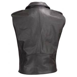 Gilet en cuir de vache pour homme, gilet décontracté de moto, nouveau, - Product Image 2