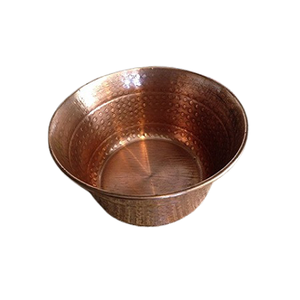 Copper Hammered Pedicure Bowl For Beauty Personal Accessories Greatest Quality Manicure Pedicure Bowl In Bulk - Product Image 1