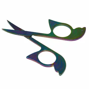 Индивидуальные Ножницы для наращивания ресниц и бровей, ножницы для макияжа из нержавеющей стали