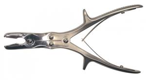 Pinzas quirúrgicas de sujeción de hueso Rongeur, instrumentos ortopédicos de acero inoxidable alemán con mandíbulas rectas, CE - Product Image 4