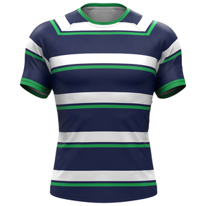 Rugby Jersey Custom Logo Stub Collar Breathable Quick Dry Anti-Bacterial National Rugby <b>Shirt</b> Low MOQ OEM Service - Product Image 5