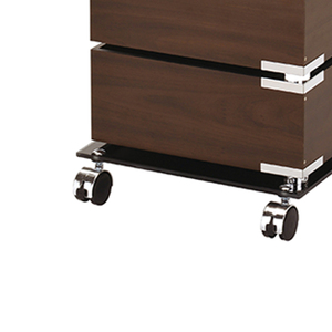 Chariot de rangement élégant à quatre roues pivotantes pour salon - Product Image 4
