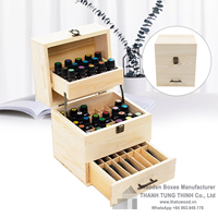 Nouveaux articles - Artisanat Boîte de rangement pour maquillage en bois fait à la main Boîte à cosmétiques en bois