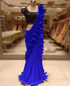 Meilleur prix Designer Sleeve Plain Indian Women Wear Sari Blouses pour femmes New Designer Look Formal Wear Daily Office Wear Alphanumero - Product Image 2