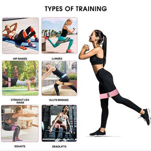 Bandes de résistance en tissu de coton élastique, sangles pour le Fitness, les hanches et le sport, livraison gratuite - Product Image 5