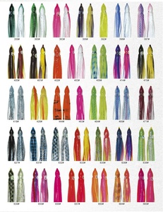 Tableau des couleurs des jupes de calmar jupe de remplacement leurre de pêche au poulpe - Product Image 1
