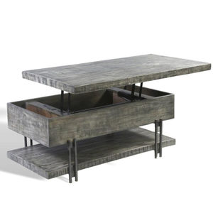 Mesas de centro de madera maciza para sala de estar, mesita de centro inteligente, moderna y rústica, diferentes, nuevas - Product Image 5