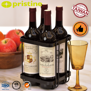 Vente en gros de 4 bouteilles DIY Design industriel Casier à vin Meubles de rangement ménagers en métal robuste Vente sur EBay - Product Image 4