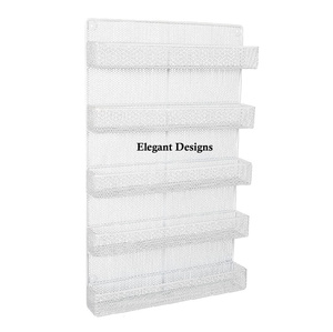 Premium Quality Two-Tier Iron <b>Wall</b> <b>Basket</b> Creative Designer Handmade <b>Storage</b> <b>Basket</b> Tall Size Wholesale Decorative <b>Wall</b> <b>Basket</b> - Product Image 3