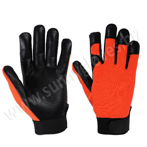 Gants à main de mécaniciens, équipement de protection travail du cuir de haute qualité, 2 pièces - Product Image 2