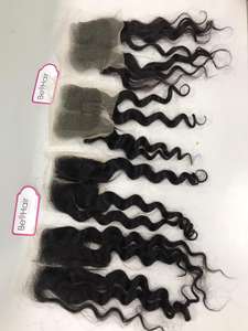 Venta al por mayor de lujo vietnamita virgen Remy extensiones de cabello de alta calidad ondulado cuerpo paquetes y cierres pelucas - Product Image 5