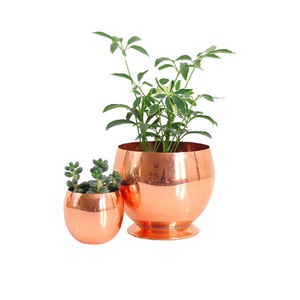 Jardinière Admirable Design Jardinière En Pot De Plantes Martelées En Cuivre Faite À La Main Pour Jardin Maison Hôtel Et Terrasse - Product Image 6