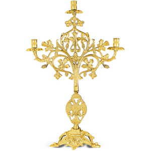 Porte-bougie religieux en acier poli de haute qualité Brassworld India - Product Image 6