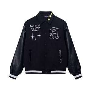 Veste vareuse unisexe, vêtements personnalisés, pour hommes et femmes, grande taille, avec lettres, manteaux du collège - Product Image 5