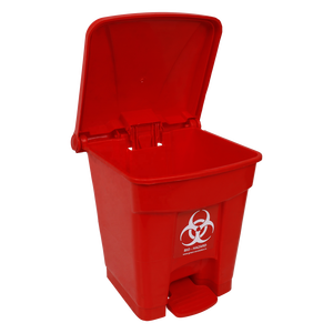 Blue Rectangular <b>Plastic</b> Bio-Hazard Waste <b>Bin</b> with Foot Pedal for Medical Hospital Use - Product Image 6