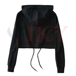 <b>Women</b> Crop Top Pullover <b>Hoodie</b> Fashionable New Stylish Long Sleeve and Casual Wear Plus Size <b>Women</b> Customize logo - Product Image 3