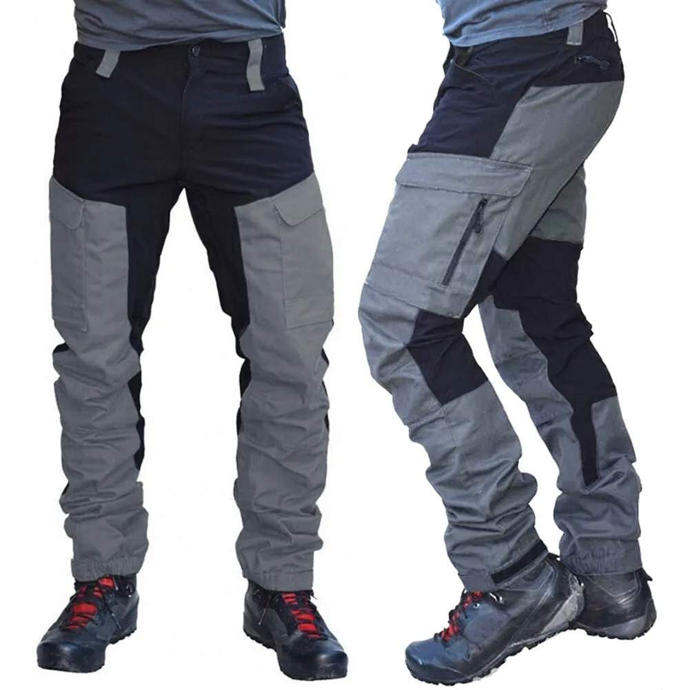 Latest Men Jogger Pants Slim Fit 6 Pockets Men's Trousers Zipper Cuffs Trousers Pants