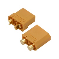 Connecteur Lipo de batterie anti-spark XT90, 10 pièces, adaptateur RC de haute qualité plaqué or