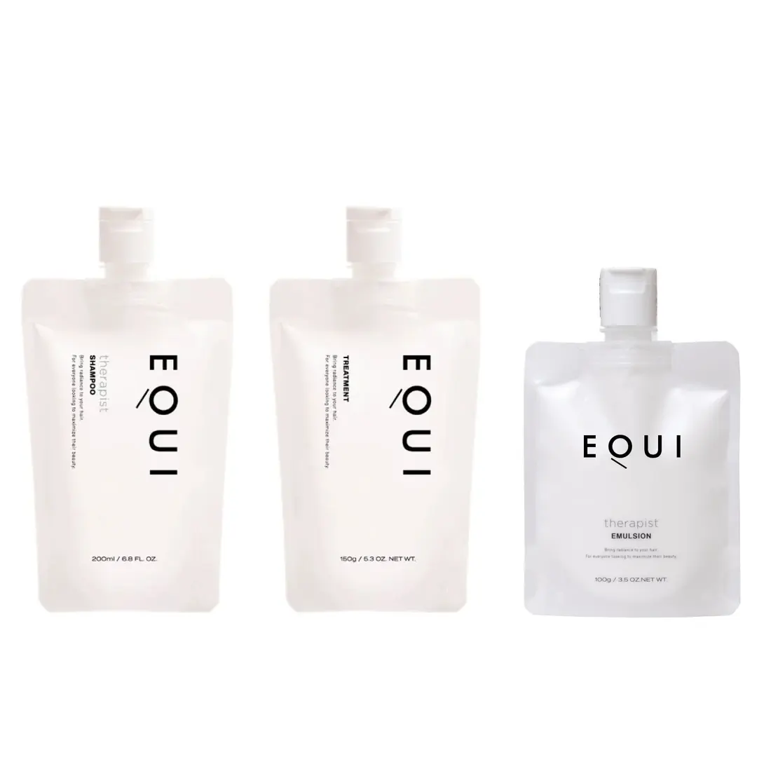EQUI therapist hair Shampoo 200ml   Treatment 150g   emulsion 100g Set hair care set