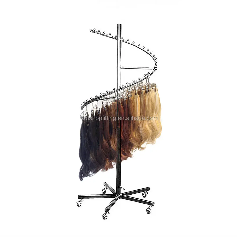 Горячий спиральный держатель для наращивания волос для розничной торговли