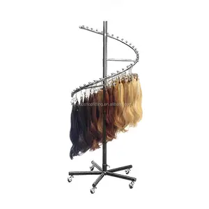 Hot spiral stand hair extension holder for retail