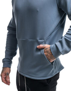 Nuevas llegadas sudaderas con capucha para hombre con logotipo personalizado fabricante barato a granel de algodón y poliéster de peso pesado entrenamiento gimnasio ropa deportiva Sudadera con capucha - Product Image 5