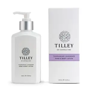 TILLEY-Hand-& Körper lotion 400ml-Klassische weiße Kollektion-Bad & Körper