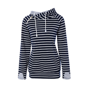 Vente en gros Nouveau pull à capuche tricoté respirant à manches longues pour femmes - Product Image 5