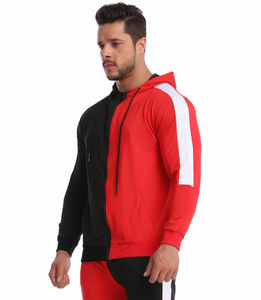 ชุดกีฬาลำลองสำหรับผู้ชายชุดกีฬาในยิมชุดวอร์มมีซิปลายทางแฟชั่นฤดูใบไม้ผลิเสื้อผ้ากีฬาฤดูหนาวเป็นมิตรกับสิ่งแวดล้อม - Product Image 1