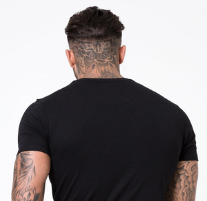 Camiseta de algodón para hombre de talla europea, camiseta sencilla de manga corta con cuello redondo, estilo informal, Color sólido, gran oferta - Product Image 5