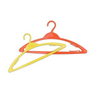 Premium Quality Plastic Fabric <b>Hangers</b> Slender and Space-Saving Design for Convenient Hanging Organizing Clothes in Wardrobe - Product Image 6
