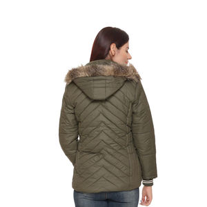 New Fashion Arrival Women's Full Sleeve Puffer <b>Jackets</b> Hooded Neck Custom Logo Women <b>Quilted</b> <b>Jackets</b> for Sale - Product Image 2
