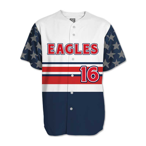 Ensemble de maillots de baseball unisexe de haute qualité vêtements de sport respirants, y compris des vestes de softball, grande taille, imprimés pour adultes en gros - Product Image 2