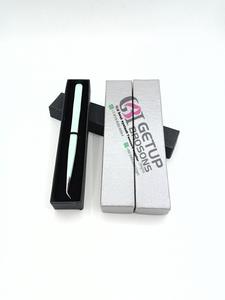 Pince à épiler en acier inoxydable de haute qualité, nouvelle, avec revêtement en poudre blanche, logo personnalisé, 45 degrés, anti-magnétique, anti-statique, durable - Product Image 5