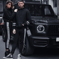 Ensembles de survêtements à capuche sur mesure, les plus mignons ensembles assortis pour couples, survêtement à capuche
