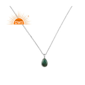 Pendentifs en pierre précieuse naturelle d'émeraude, bijoux de haute qualité, en argent Sterling 925, fait à la main, vente en gros, offre spéciale - Product Image 1