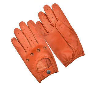 Gants de conduite en cuir léger pour hommes et femmes avec fonction anti-impact à écran tactile Gants de sécurité en peau d'agneau chauds pour un usage quotidien - Product Image 6