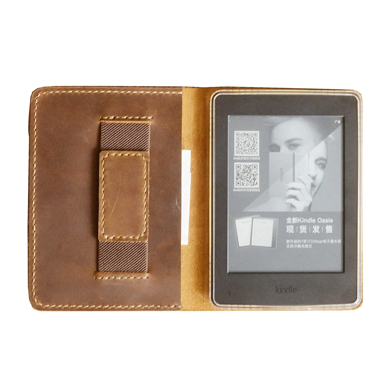 Protective Kindle Case Genuine Vintage Crazy horse Leather Cover for Kindle Paperwhite 10 11 Gen