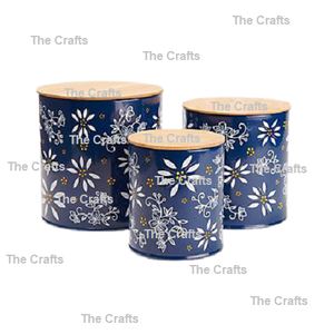 ชุดกล่องไม้3ขนาดแตกต่างกันพร้อมกล่องเก็บของเครื่องครัวสำหรับบ้าน - Product Image 1