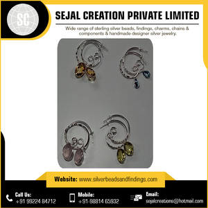 Women's Handmade 925 <b>Sterling</b> <b>Silver</b> Gemstone Earrings-Party & Gift Jewelry - Product Image 5