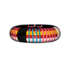 Pulseras de Madera Pintadas a Mano de Diseño Indio, Joyería Pintada en Varios Colores, Pulseras de Madera Personalizadas - Product Image 1